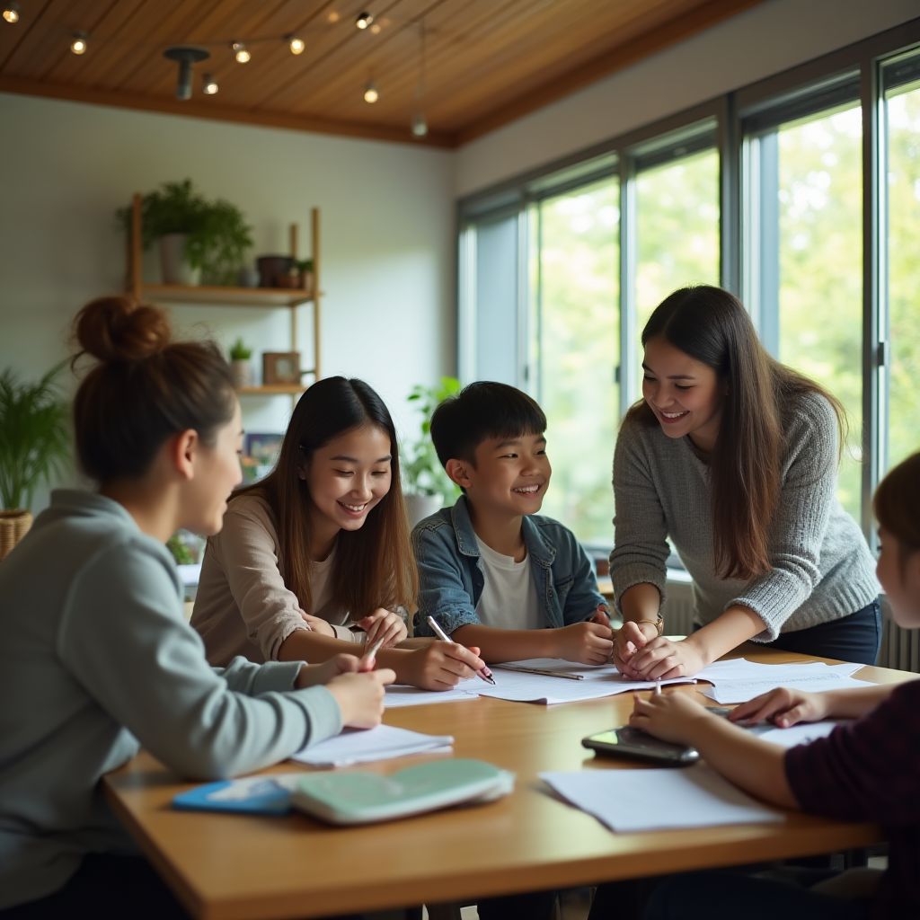 Profesores y estudiantes en Graide-Ar CLUB
