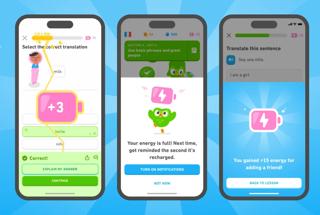 Plataforma Duolingo